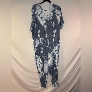 East Adeline Tie Dye Jumpsuit, with Keyhole Back, Size 3x